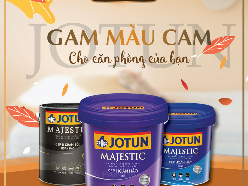 Chọn ngay sắc cam tươi mới cho không gian của bạn từ sơn Jotun