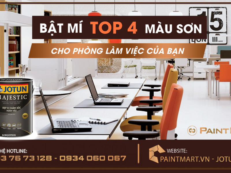 Bật mí 4 gam màu sơn nội thất Jotun đẹp cho phòng làm việc của bạn