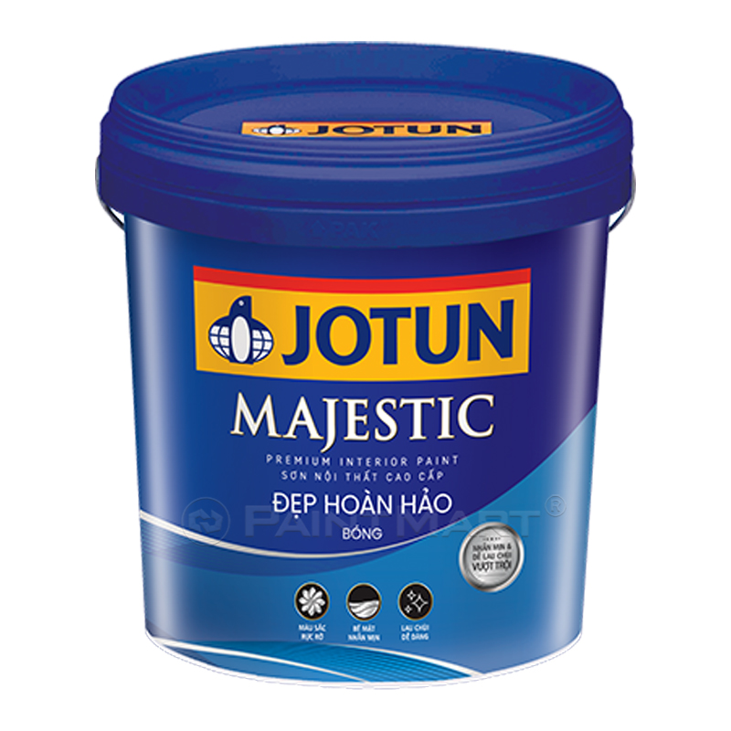 Sơn nội thất Jotun Majestic - Sơn Jotun Majestic luôn được đánh giá cao về chất lượng và độ bền sắc trong nội thất. Nếu bạn đang tìm kiếm một giải pháp cho việc sơn nội thất, hãy xem ảnh sản phẩm để biết thêm chi tiết về dòng sản phẩm này.