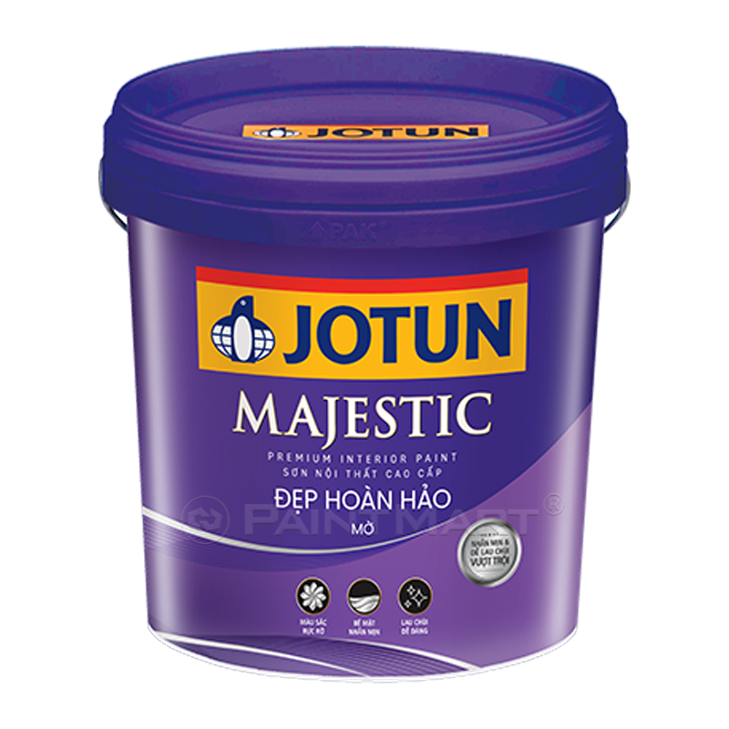 Sơn nội thất Jotun Majestic: Sơn nội thất Jotun Majestic sẽ giúp cho ngôi nhà của bạn trở nên sang trọng và đẳng cấp hơn bao giờ hết. Hãy xem ảnh để ngạc nhiên với sự tinh tế và độc đáo của sản phẩm này.