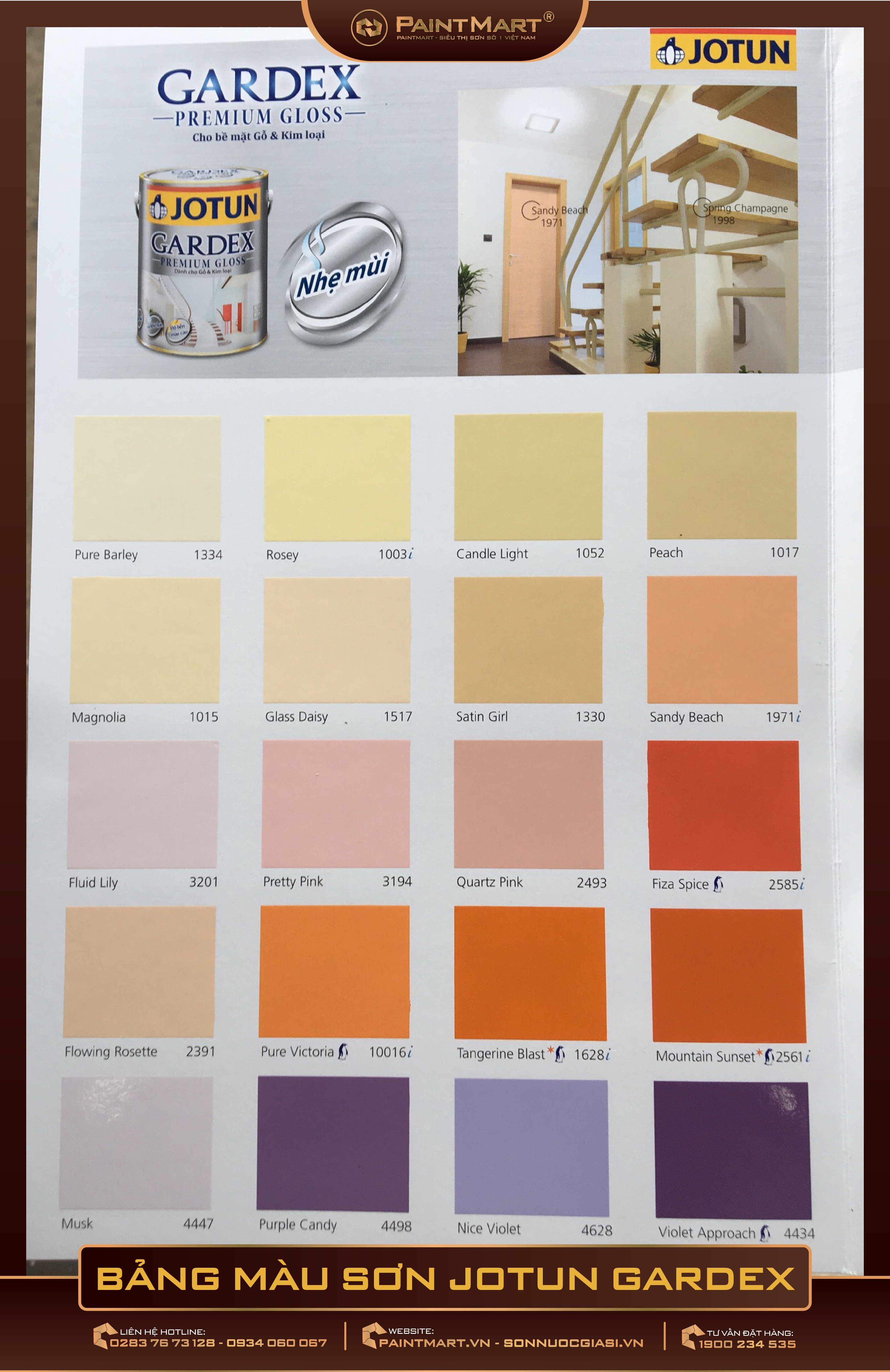 Bạn sẽ không thể bỏ qua bảng màu sơn dầu Jotun mới nhất năm 2024, bởi nó mang đến sự tươi mới và độc đáo cho căn nhà của bạn. Với đầy đủ các loại màu sắc, bạn có thể dễ dàng tìm ra sự kết hợp màu sắc phù hợp nhất với căn nhà của bạn.
